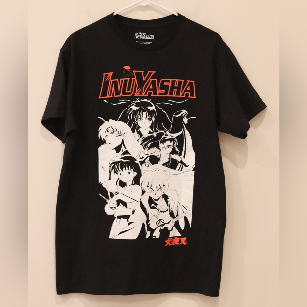 InuYasha 2009 OG Anime Retro Shirt Black Manga Japan Rare Vintage Size M NWOT